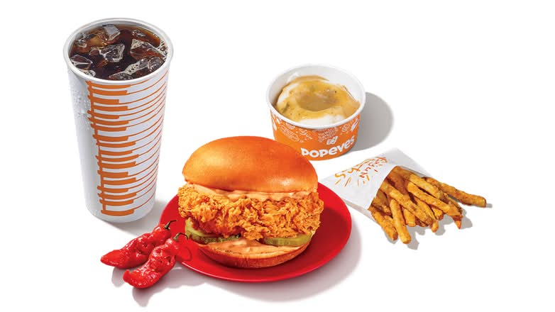 Ghost Pepper Chicken Sandwich Large Combo