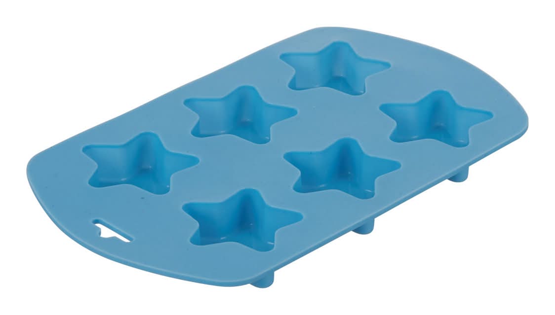 Patriotic Light Blue Star-Shaped Ice Cube Tray