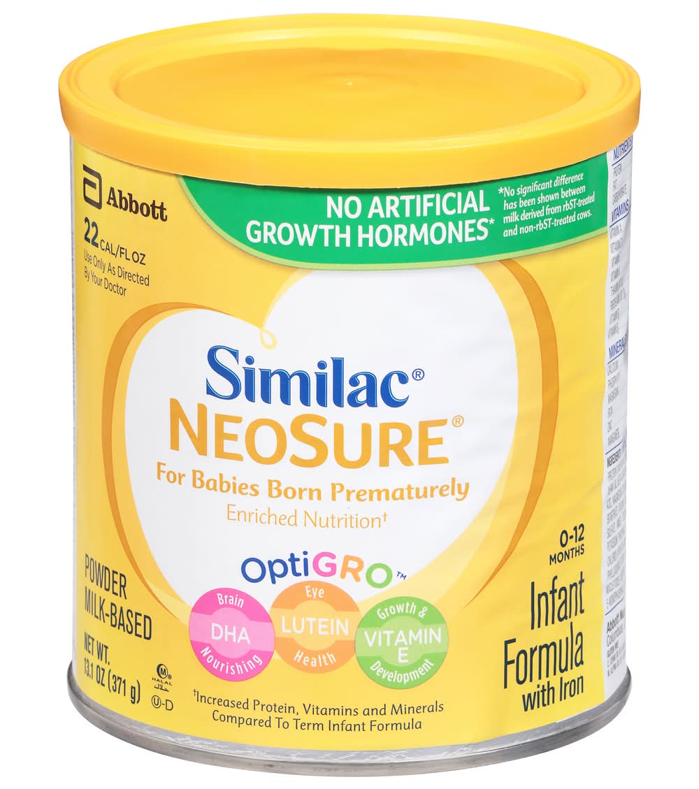 Similac Neosure Infant Formula With Iron Milk Based Powder, 0-12 Months (13.1 oz)