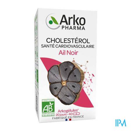 Arkogelules Ail Noir Bio Gelule 40 Circulation - Compléments alimentaires
