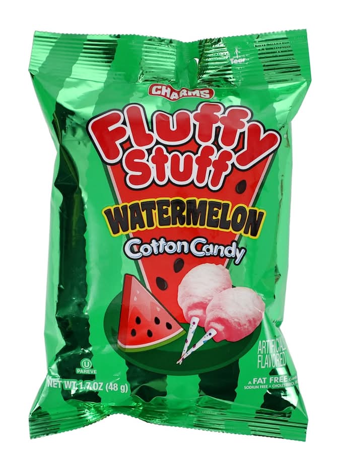 Charms Fluffy Stuff Cotton Candy, Watermelon (1.7 oz)