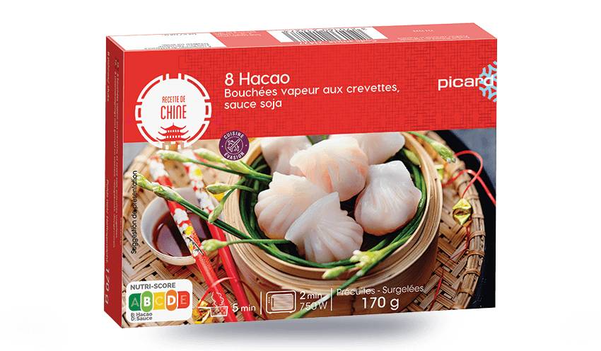 8 Hacao, bouchées aux crevettes avec sauce soja