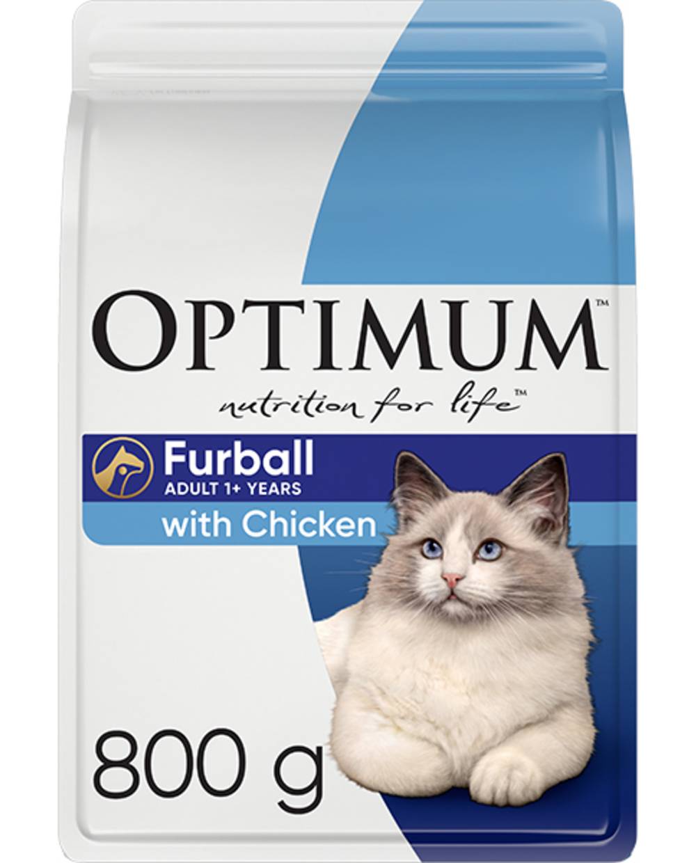 Optimum Furball With Chicken Dry Cat Food (800g)