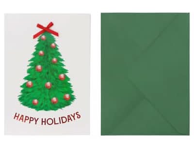 Recollections Happy Holidays Card & Envelope Greeting Card Set (10 ct)
