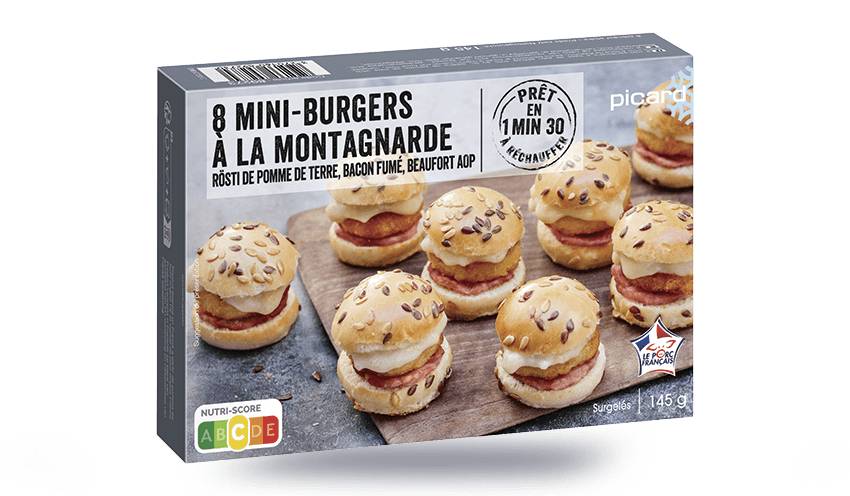 8 mini-burgers à la montagnarde