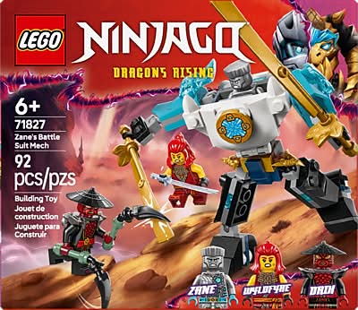 LEGO NINJAGO Zanes Battle Suit Mech Pretend Play Toy Set 71827