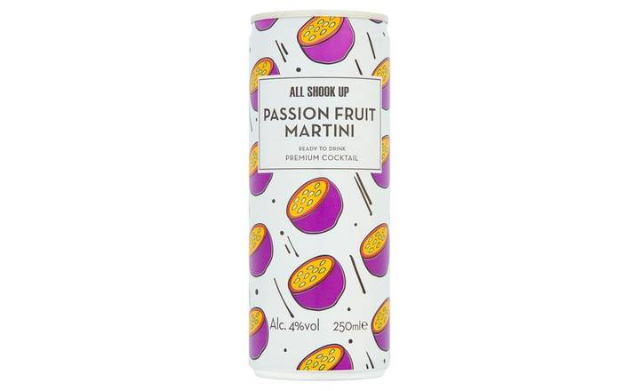 All Shook Up Passion Fruit Martini Cocktail 250ml (400310)