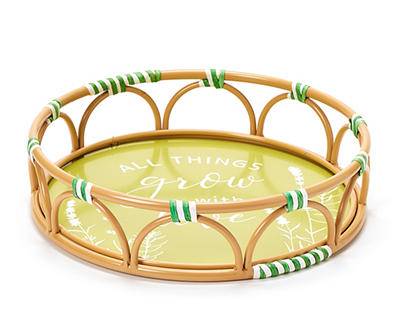 "All Things Grow With Love" Decorative Tray