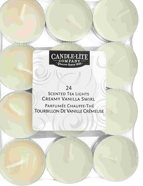 Candle-Lite (id: 30) Creamy Vanilla Swirl Tealights (24 units)