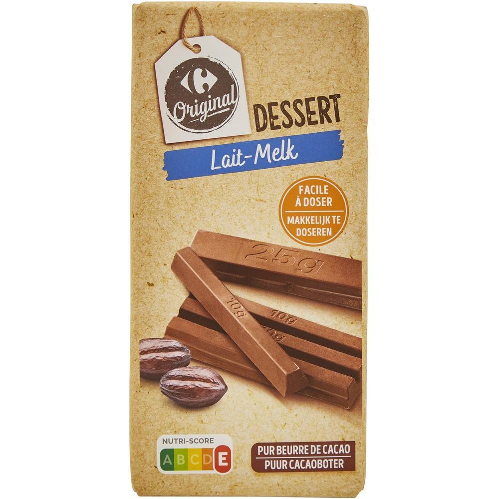 Carrefour - Chocolat pâtissier au lait (200g)