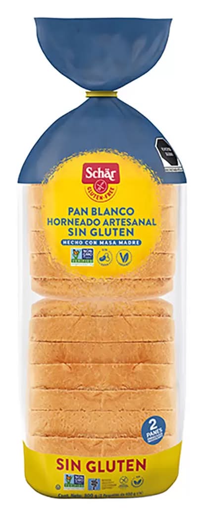 Schar · Pan blanco horneado artesanal sin gluten (2 un)