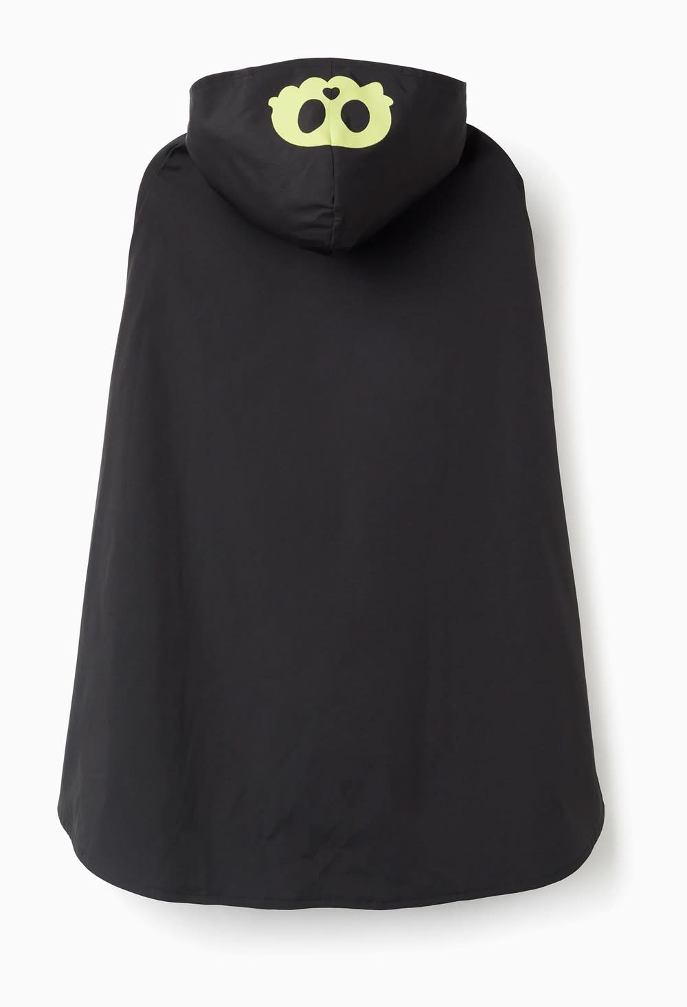 Capa De Chuva Com Capuz Brilha No Escuro Para Menino (Preto - Único)