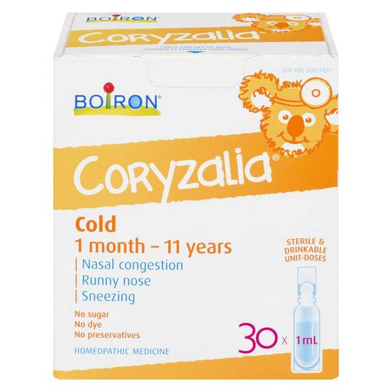 Boiron Coryzalia Cold Homeopathic Medicine (30 x 1 ml)