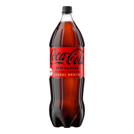 Coca-cola refrigerante sabor original sem açúcar (2.25 l)