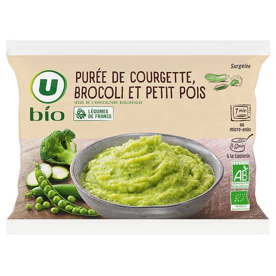 Les Produits U - Puree de courgette brocoli et petit pois