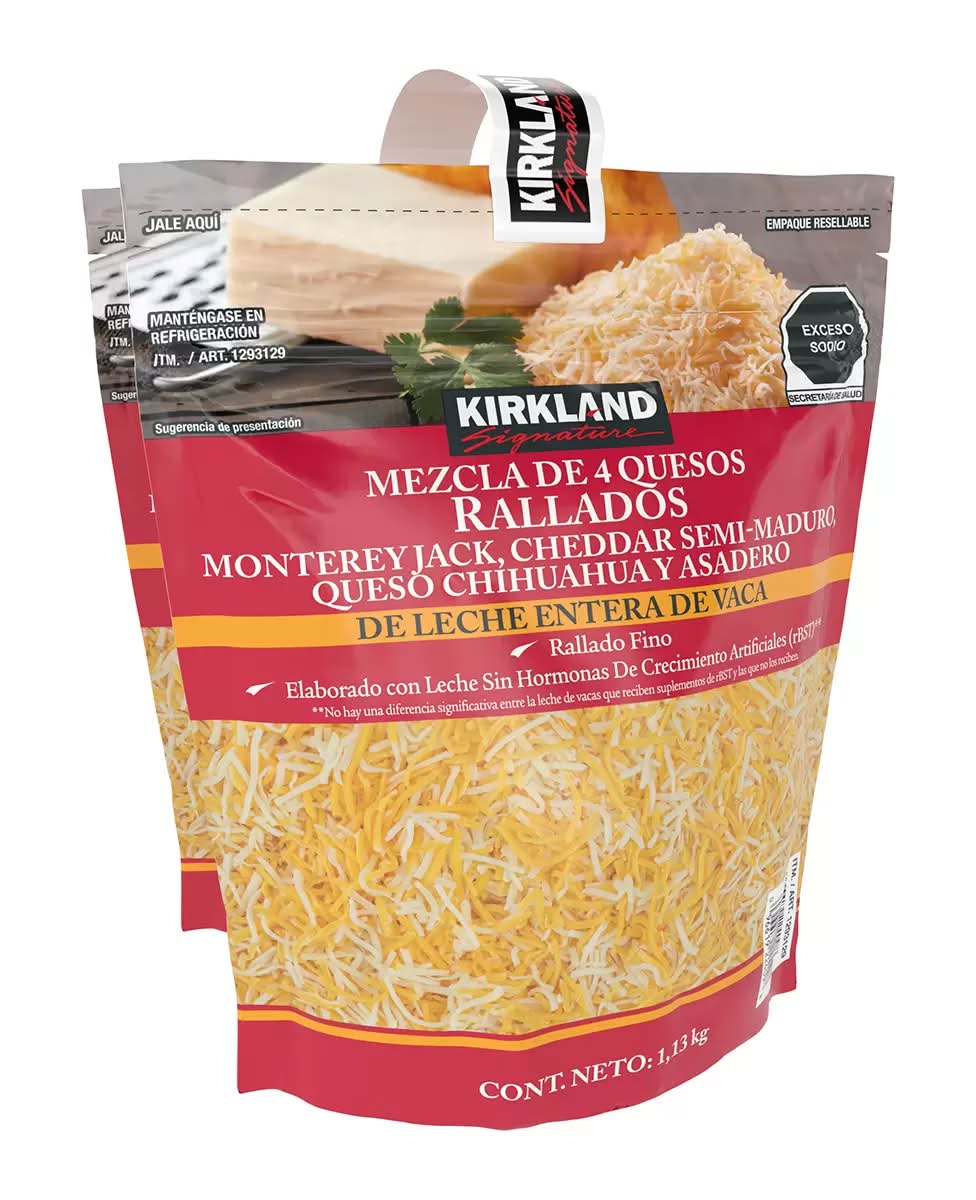 Kirkland Signature · Queso rallado mezcla mexicana (2 x 1,13 kg)