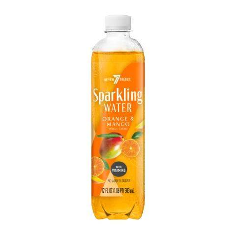 7-Select Sparkling Orange Mango Water 17oz