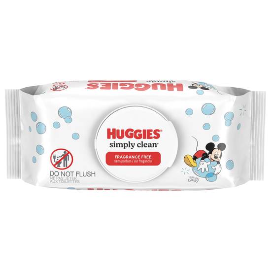 Huggies Disney Baby Fragrance Free Simply Clean Wipes (64 ct)