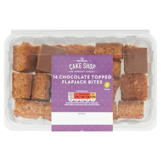 Morrisons Cake Shop on Market Street Chocolate Topped Flapjack Bites (16 pack)