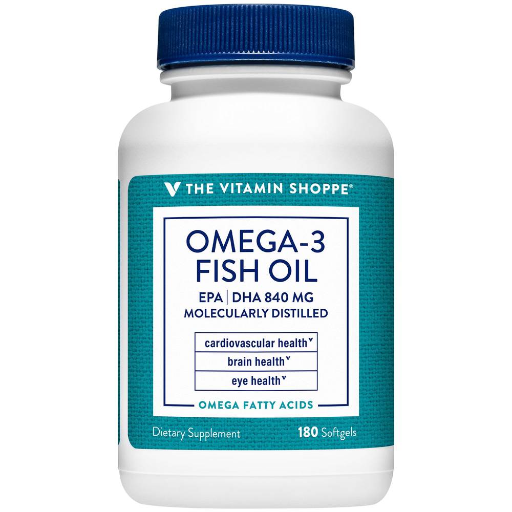 The Vitamin Shoppe Omega-3 Fish Oil Epa Dha 840 mg (180 ct)