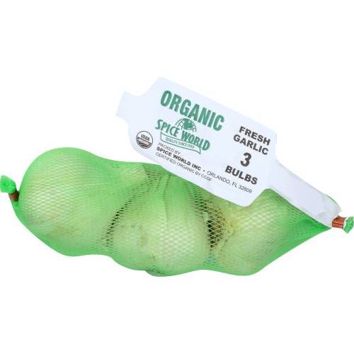 Organic Garlic Bag, 3 Count