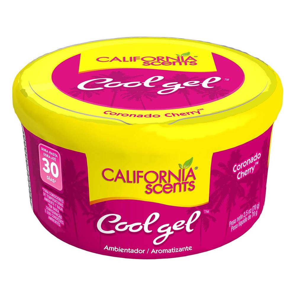 California scents aromatizante en gel coronado cherry (bote 70 g)