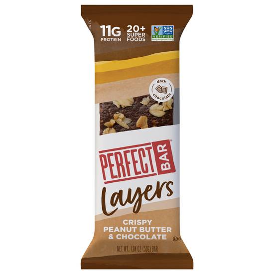 Perfect Bar Layers Protein Bar (crispy peanut butter-chocolate)