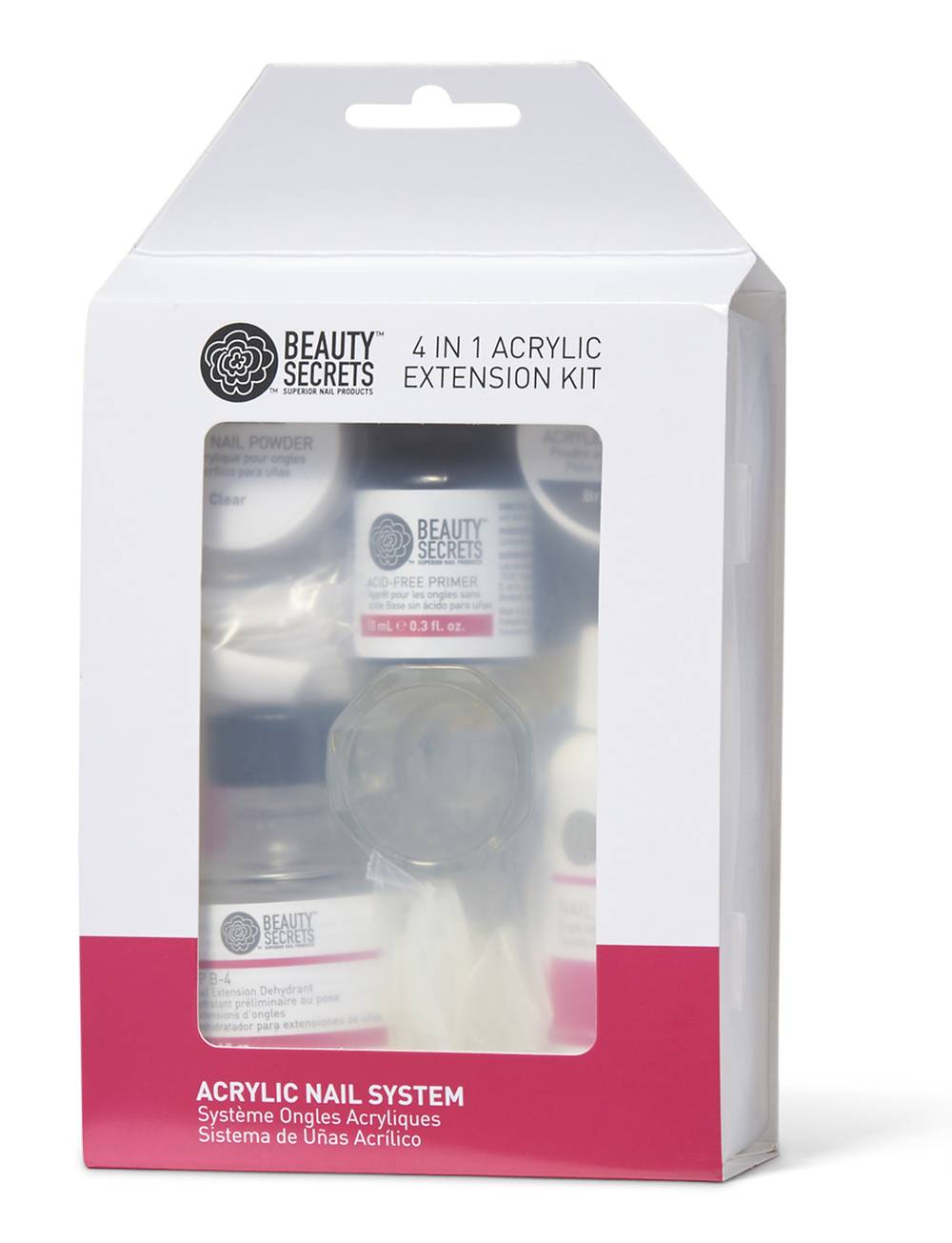 Beauty Secrets 4 In 1 Acrylic Nail Extension Kit