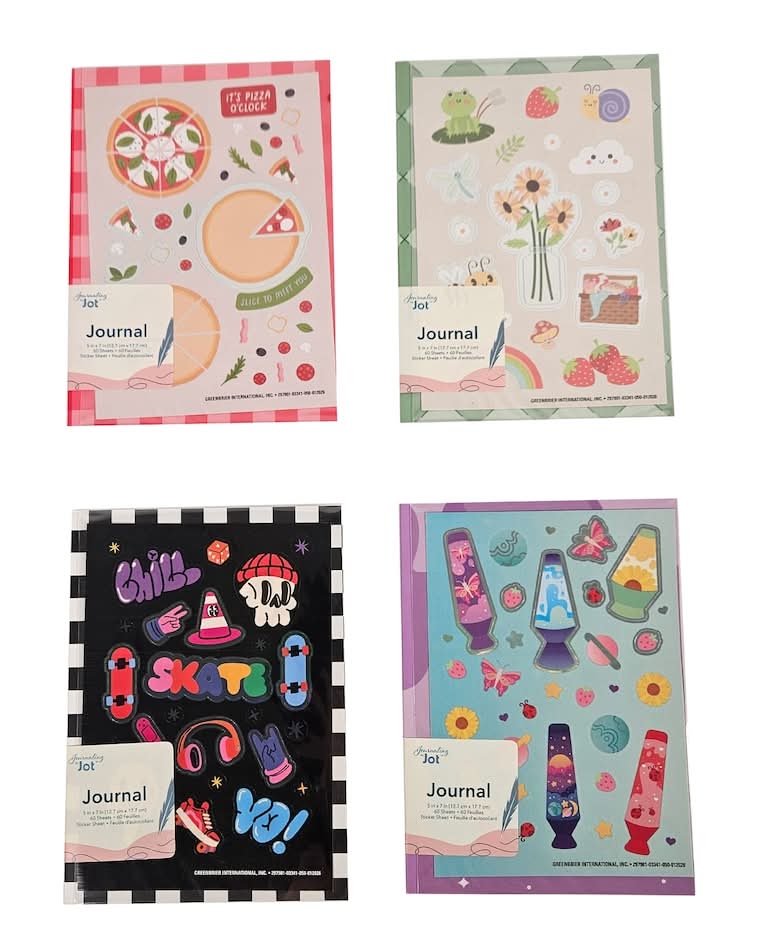 Jot Journals with DIY Stickers, 5x7 in.
