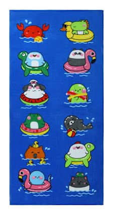 Printed Beach Towel Animal Floatie
