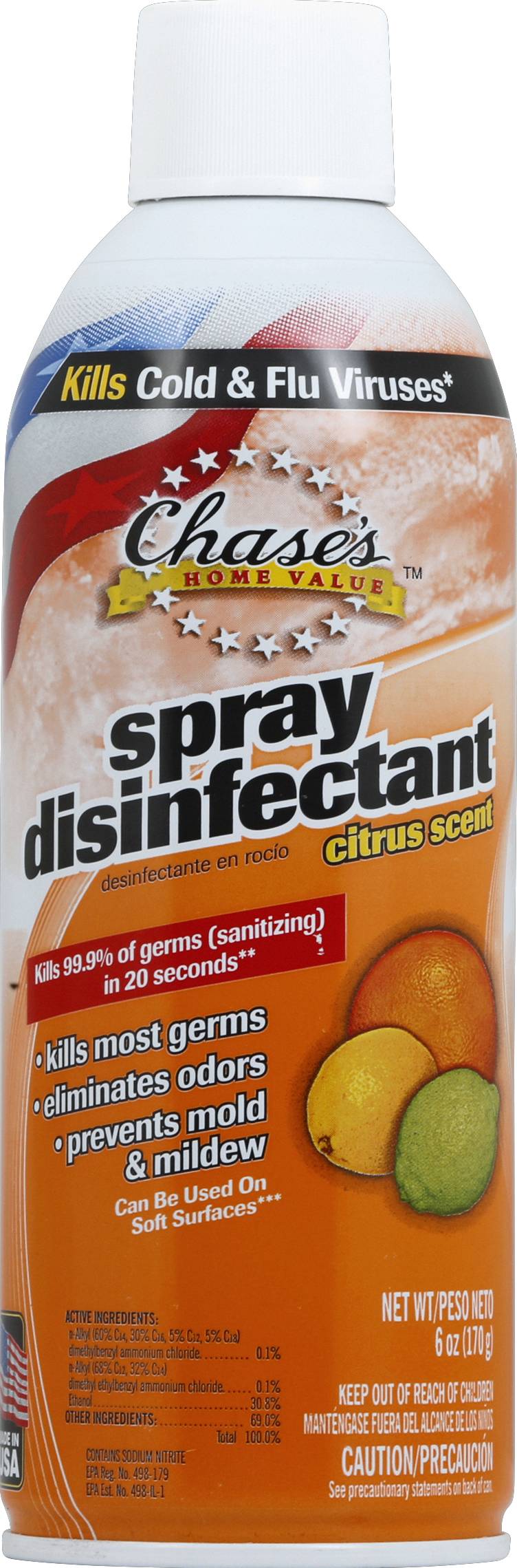 Chase's Citrus Scent Disinfectant Spray (6 oz)