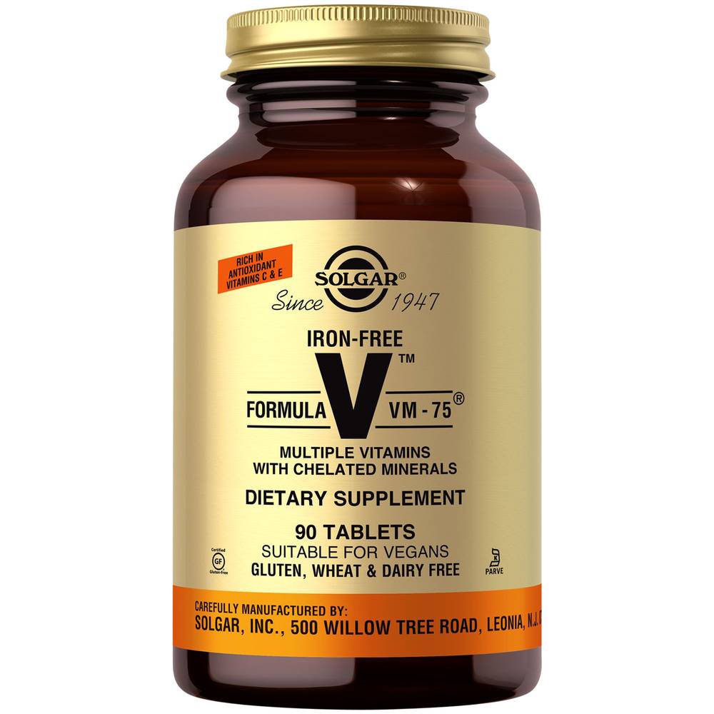 Formula Vm-75 Multivitamin With Chelated Minerals - Iron Free (90 Tablets)