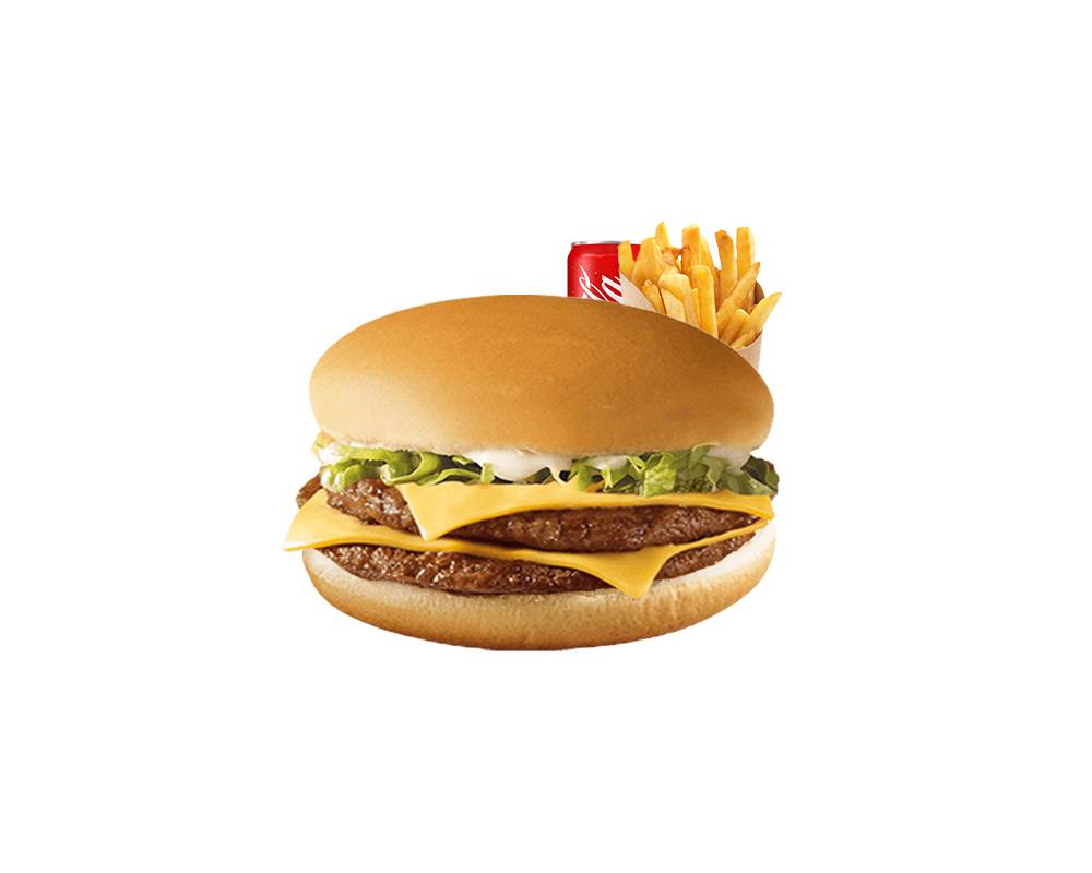 Menu double cheeseburger
