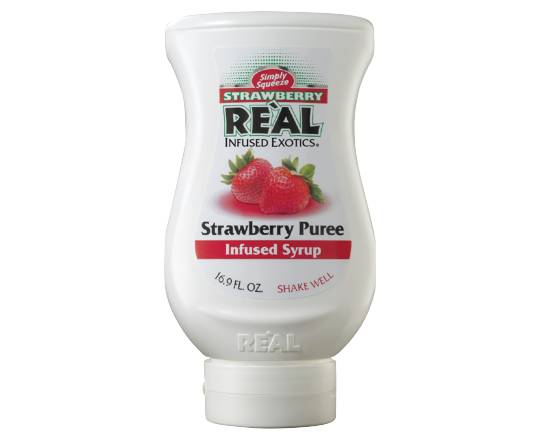 Real Puree Infused Syrup, Strawberry (1.69 fl oz)