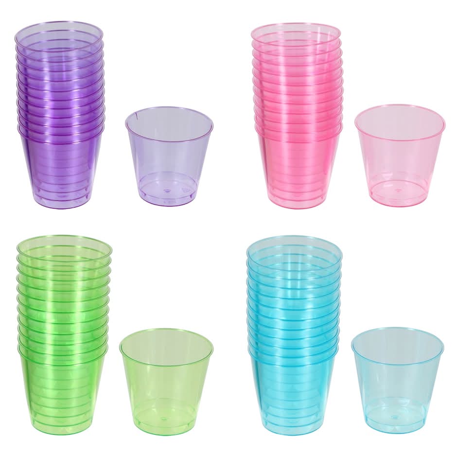 Greenbrier Tall Aqua Shot Glasses (24 x 2.1 oz)