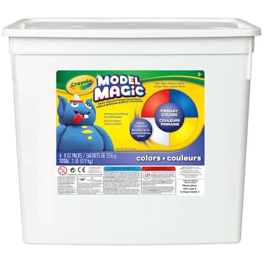 Crayola Model Magic Modeling Compound Colors, Assorted (8 oz, 4 ct)