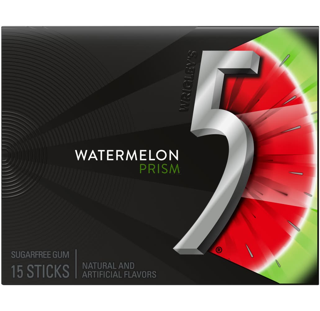 5 Mars Wrigley Gum, Watermelon (37.5 g, 15 ct)