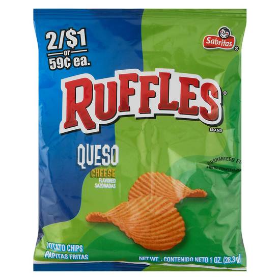 Ruffles Potato Chips (queso cheese )