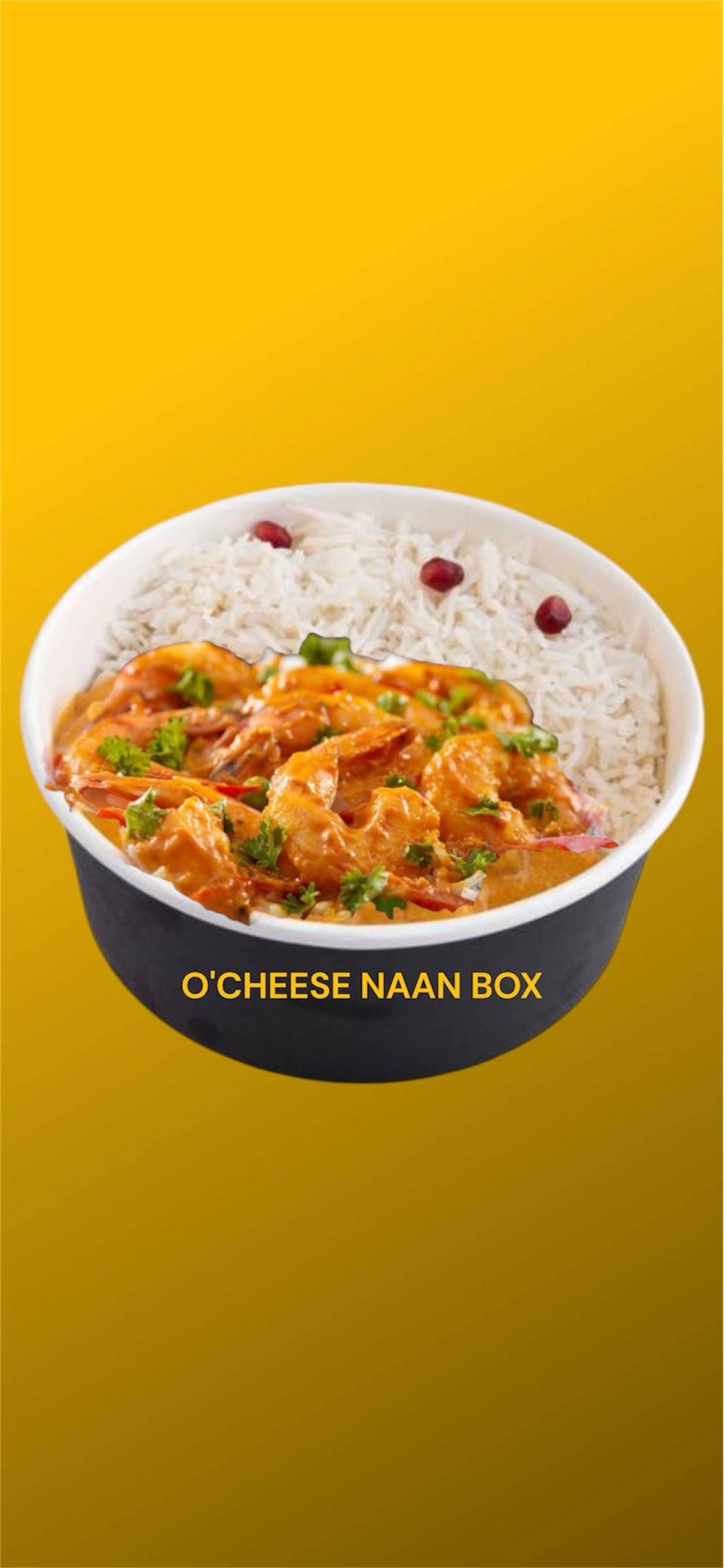 Menu BOX crevettes curry