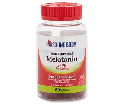 Melatonin 5mg Adult Gummies, 60-Count