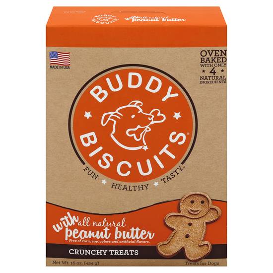 Buddy Biscuits Oven Baked Peanut Butter Treats For Dogs