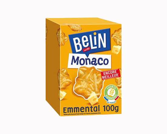 Biscuits apéritifs Monaco Emmental BELIN - Boite de 100g