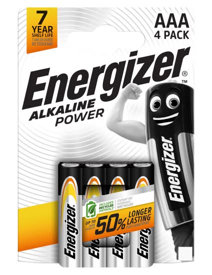 Energizer Alkaline Power Aaa Batteries (4 pack)