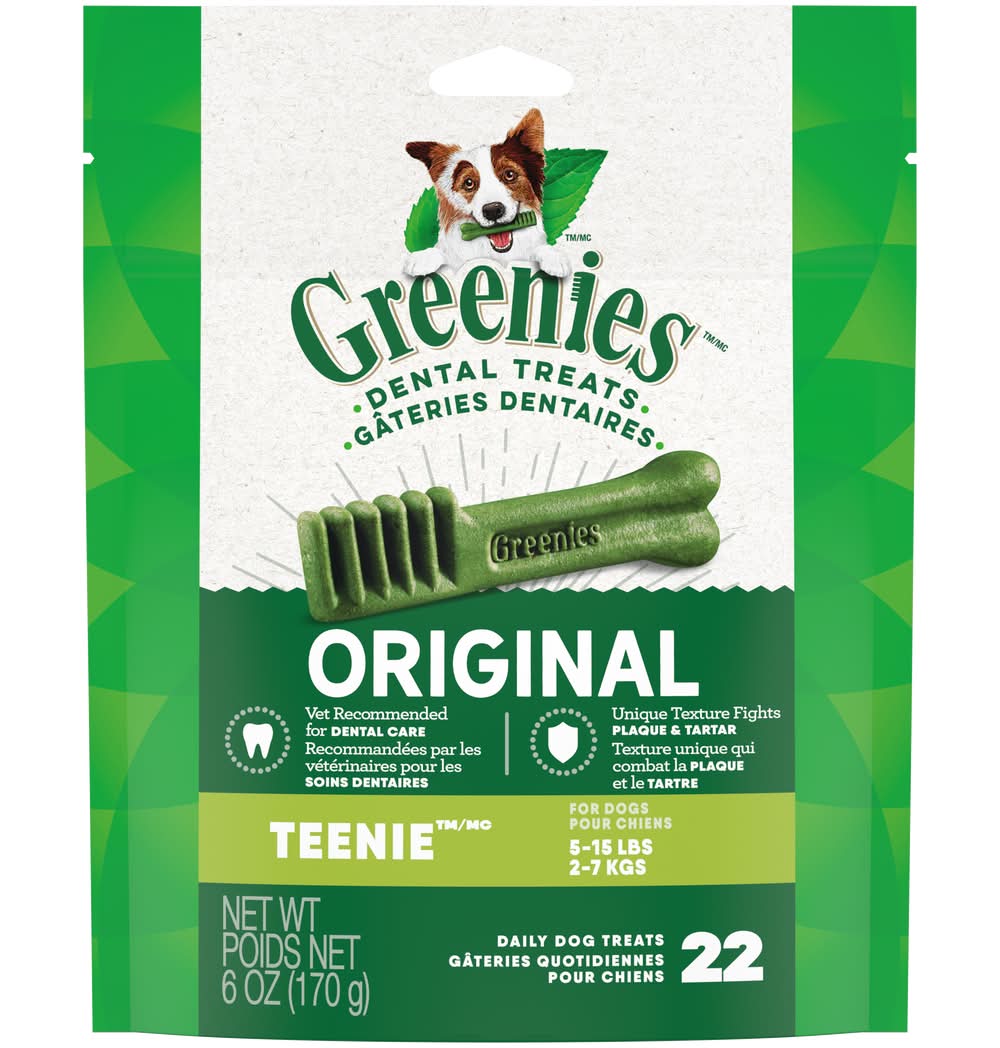 Greenies Original Teenie Dog Dental Treats (0.17 kg, 22 ct)