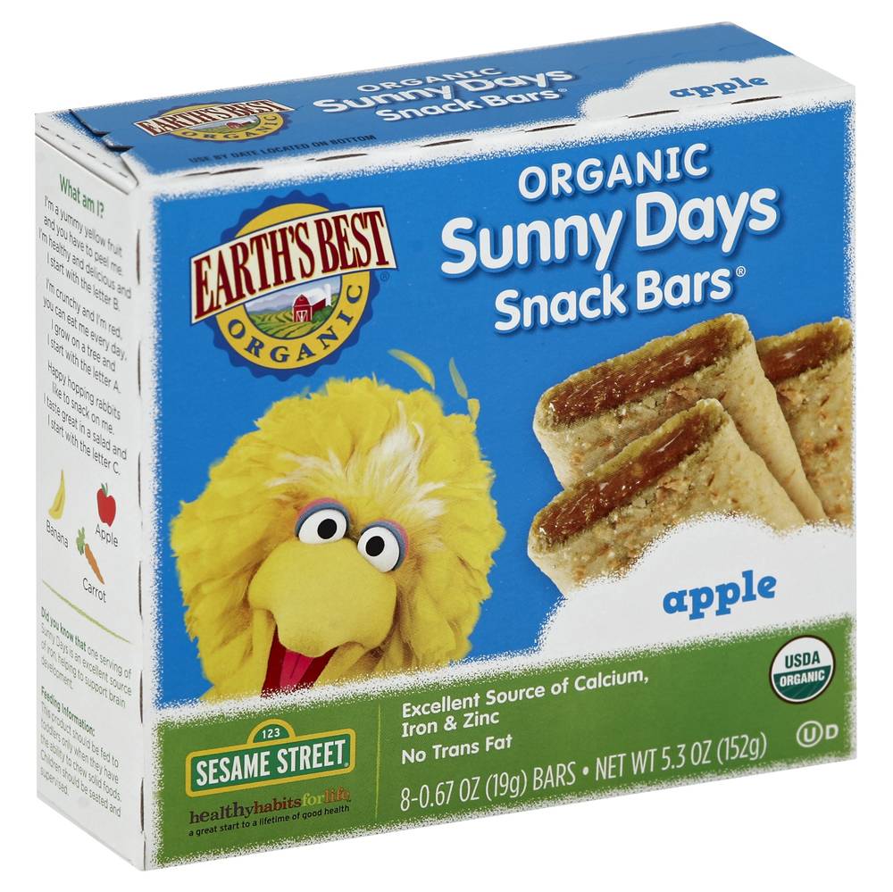 Earth's Best Sunny Days Organic Apple Snack Bars (4.7 oz)