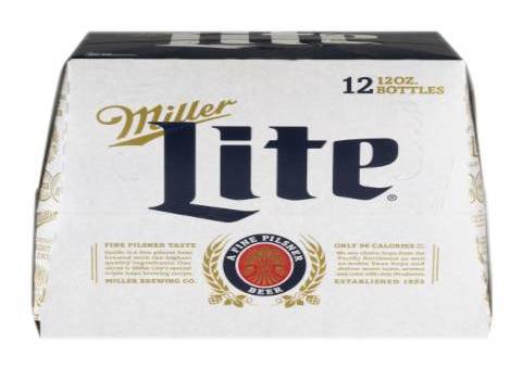 MILLER LITE, 12PACK-12OZ BOTTLE (4.10% ABV)