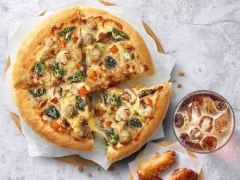 彩蔬鮮菇比薩獨享餐 Vegetable Delight Pizza Exclusive Meal