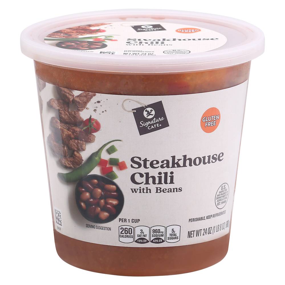 Signature Cafe Steakhouse Chili With Beans (1.5 lbs)