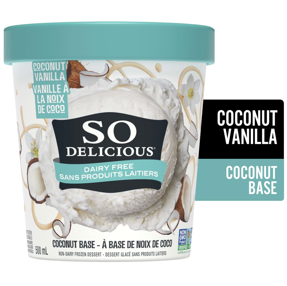 So Delicious Ice Cream, Vanilla Bean - Coconut Milk (500 ml)