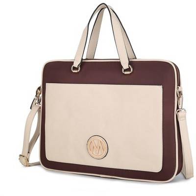 MKF Collection Nina Laptop Case by Mia K - Ivory